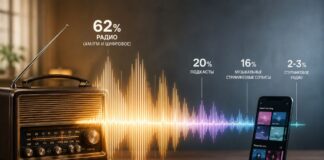 Nielsen: радио и подкасты удерживают 82% рынка аудиорекламы в США