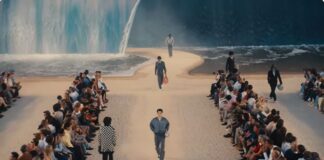 Фаррелл Уильямс превратил показ Louis Vuitton в пляж с 8-метровой волной