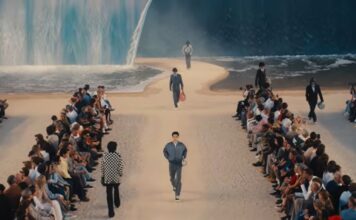 Фаррелл Уильямс превратил показ Louis Vuitton в пляж с 8-метровой волной