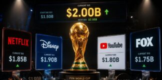 Netflix, Disney и YouTube вступают в борьбу за чемпионаты мира FIFA стоимостью до $2 млрд