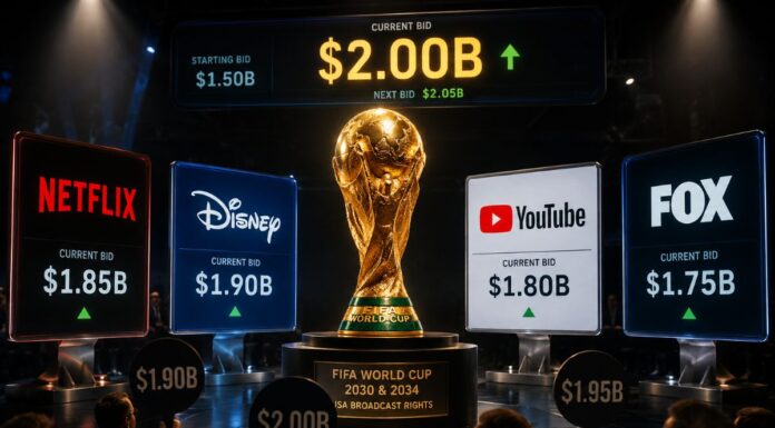 Netflix, Disney и YouTube поборются за права на чемпионаты мира FIFA 2030 и 2034 годов в США