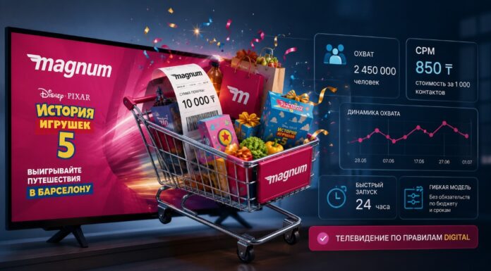 Кейс: как сеть супермаркетов Magnum использовала размещение на ТВ по модели CPM для продвижения акции «История Игрушек 5 в Magnum»